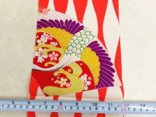 008BCF 1927 Silk Fabric Vintage Japanese kimono Hand Painted 3