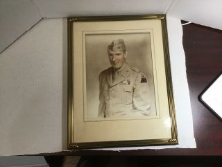 Framed Picture Of World War 1 Soldier 11”x14”