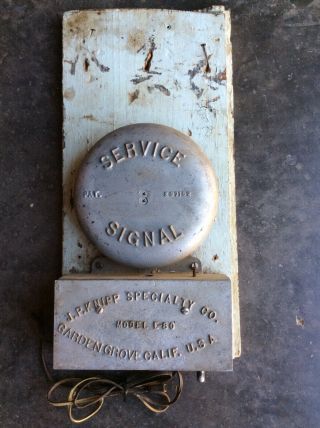 Vintage Gas Station Service Signal Service Station J P Knipp Specialty Co