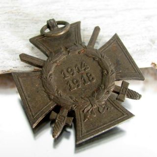 Vintage Wwi German Hindenburg Cross Medal Of Honor 1914 - 1918