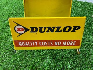 Vintage Dunlop Tires Metal Display Sign Automotive