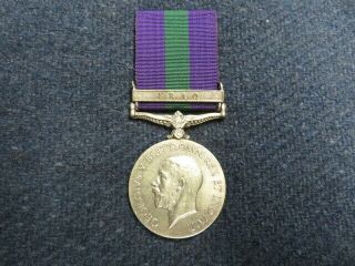 British General Service Medal W/ Iraq Bar - Named To Indian Naik 2/129 Baluchis