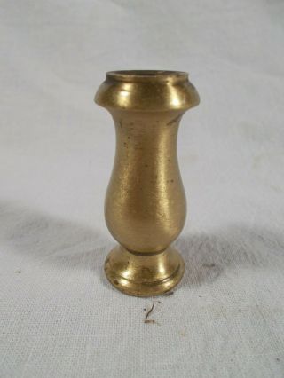 Vintage Brass Patina Slip Spacer For Electric Lamp Part 2 Inches Tall