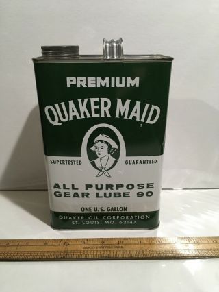 Vintage Premium Quaker Maid All Purpose Gear Lube 1 Gallon Can Make Offer