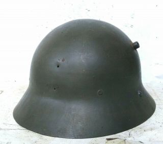 Czech M30 Experimental Helmet,  Spanish Civil War Issued,  Complete Rare
