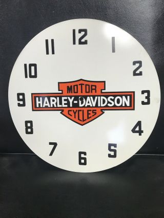 Npi 18 " Octagon Harley Davidson Neon Advertising Clock Metal Replacement Face