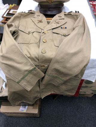 Pre Ww2 Army Officer’s Visor Hat And Uniform