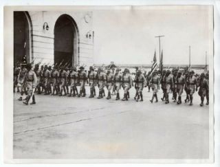 1932 31st Infantry Arrives In Shanghai China 6x8 News Photo