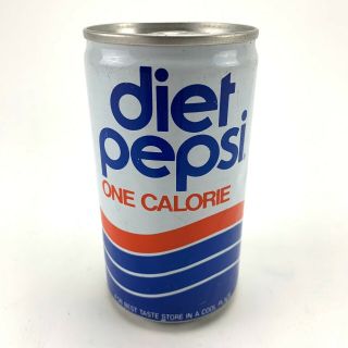 Vintage Diet Pepsi One Calorie Empty Can