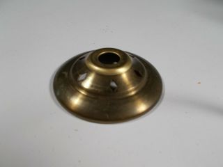 Vtg 2&1/8 " Brass Fancy Cutout Small Spacer Or Heat Cap For Old & Glass Shade