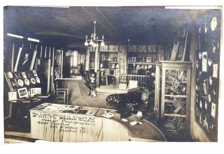 Rppc Interior View Of Wasson Studio.  A General Photographer In Decatur,  Illinois