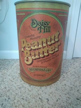 Daisy Hill Peanut Butter Tin/Trash Can - Ballonoff - Vintage - 1970 ' s 3