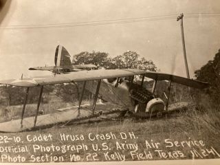 Official Crash Photo,  Us Army Air Service,  Kelly Field,  Texas,  11/24/22