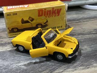 Dinky Toys Porsche 914 208 Near 1:43 3