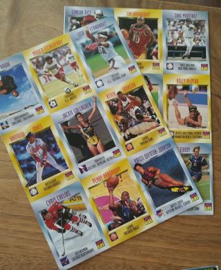 110 Different Sports Illustrated Kids Trading Cards,  10 full sheets & 5 strips 3