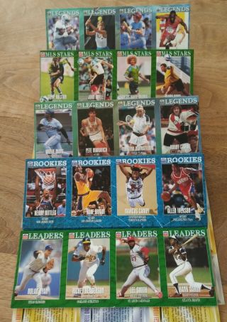 110 Different Sports Illustrated Kids Trading Cards,  10 full sheets & 5 strips 4