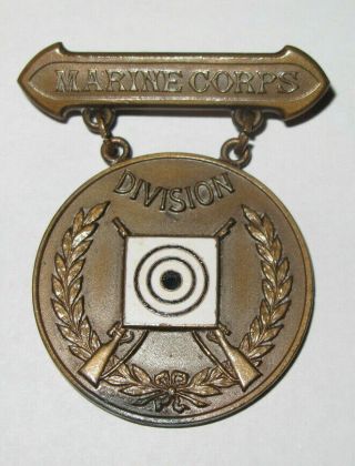 Pre Ww2 1933 China Marine Usmc Bronze Asiatic Division Competition Rifle Medal