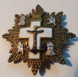 Spanish Civil War 1936 - 39 Order Of Naval Merit Grand Cross Star White Decoration