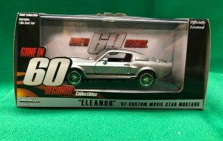 Greenlight Green Machine - Gone In 60 Seconds - 1:43 1967 Ford Mustang " Eleanor "