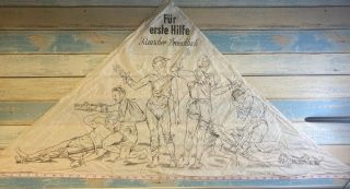 Large Vintage German Esmarch Triangle Bandage Fur Erste Hilfe (for First Aid)