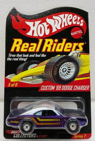 Rlc Series 7 Rlc Hot Wheels Real Riders Custom 69 Dodge Charger 1352/7500