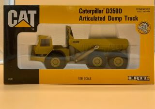 1990 Vintage Ertl Caterpillar D350d Articulated Dump Truck 1:50 Scale
