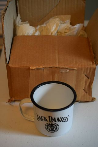 Jack Daniels Enamelware Mugs,  Set Of 4