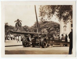 1935 Army Artillery 155mm Gun Army Day Hawaii Photo 2