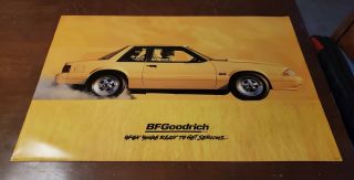 Bf Goodrich Yellow Ford Mustang Lx Fox Body Poster