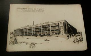 Vintage Postcard Montgomery Ward & Co Ft Fort Worth Texas Department Store
