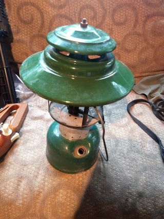 Vintage Coleman 228f Lantern Big Top Dated 8 - 66 Camping Missing Globe,  Fuel Cap