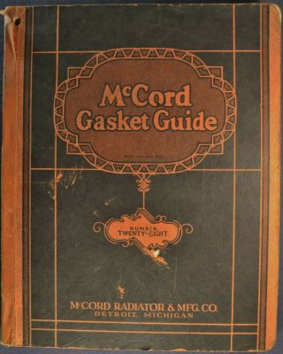 1924 1925 1926 1927 Mccord Gasket Guide Car Truck Tractor Ford