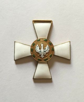 1919 Polish Medal For Valor 206th Volunteer Army Regiment Poland Award Pin Badge