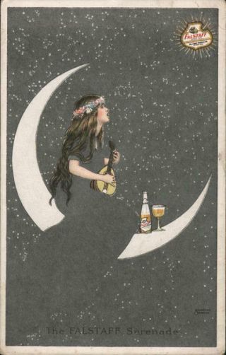 Advertising 1915 Fade - Away Lemp The Falstaff Serenade Lemp St.  Louis Postcard