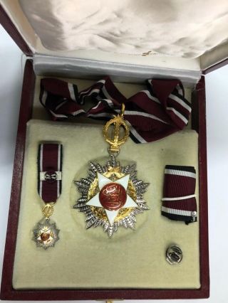1921 Jordan Order Of Independence Medal Badge Wissam Istiqlal Hussein Bin Ali
