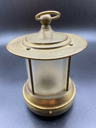 Vintage Small Brass Electric Lantern