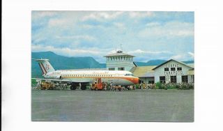 Peru Tarapoto Airport Postcard Faucett Airline Bac 1 - 11