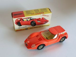 Rare Vintage Dinky Toys Alfa Romeo O.  S.  I.  Scarabeo Diecast Boxed Car