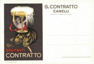 Italy - Leonetto Cappiello Art Spumanti Contratto Rare - Bs.  01