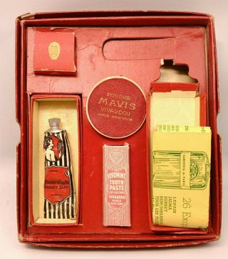 Vintage Vivaudou Mavis Advertising Collectible Beauty Kit (empty) Paris/new York