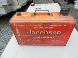 Vintage Jacobsen Power Mowers Gas Can