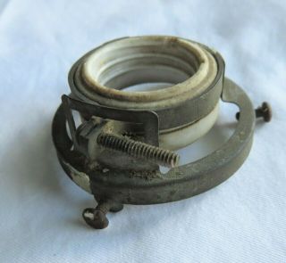 Vintage Porcelain & Metal 2 1/4 " Brass Ring Fitter