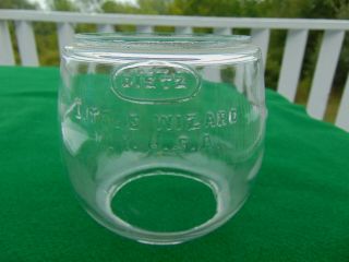 Vintage Dietz Lantern Little Wizard Clear Glass Globe H Loc - Nob Made In Usa