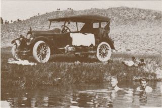 Circa 1922 Skinny Dipping At Whitmore Hot Springs,  Mammoth Lakes,  California