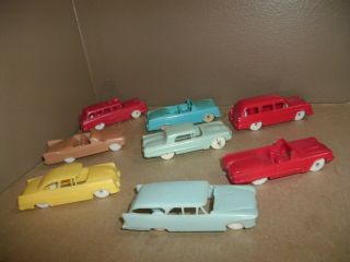 1960 ' s F&F Mold Dieworks Post Cereal Premium 8 Vehicles 3  Long. 2