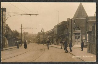 1910 Bristol Eastville His Majesty,  S Picture Palace Cinema Real Photo Postcard