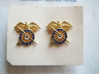 Vintage/antique Us Military Army Quartermaster Insignia Pin On Origin