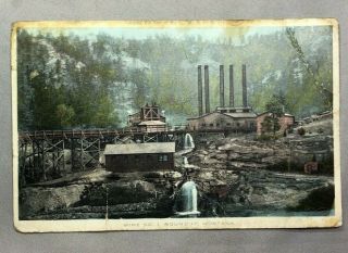 1913 Roundup Montana Mine Postcard Antique Chicago Milwaukee & St Paul Railroad