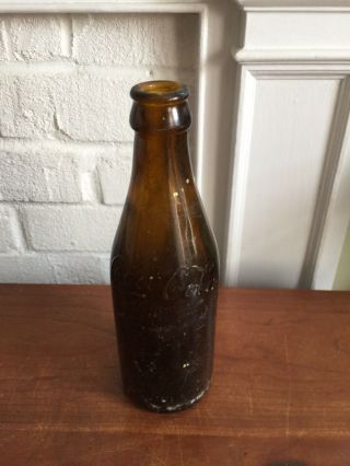 Coca - Cola Louisville,  Ky Amber Brown Coke Bottle Straight Sided