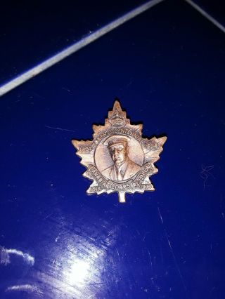 Canadian Corps Reunion Pin Toronto Centennial 1934,  Copper,  Canadian Army,  Ww1